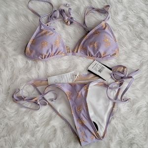 Volcom Purple Mesh Bikini